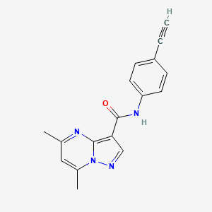 Структурная формула ML198, CAS 1380716-06-2, формула C17H14N4O
