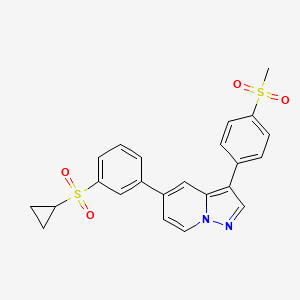 Структурная формула MMV674850, CAS 1820874-51-8, формула C23H20N2O4S2