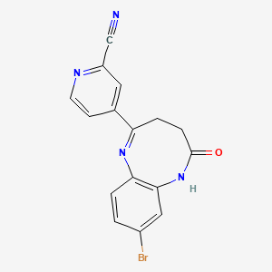 Структурная формула MNI137, CAS 946619-21-2, формула C16H11BrN4O