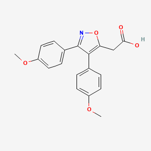 Структурная формула Mofezolac, CAS 78967-07-4, формула C19H17NO5