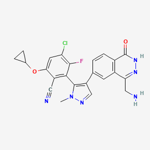 Структурная формула MRTX-1719, CAS 2630904-45-7, формула C23H18ClFN6O2