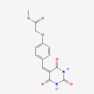 Структурная формула MtUng-IN-1, CAS 359826-99-6, формула C14H12N2O6
