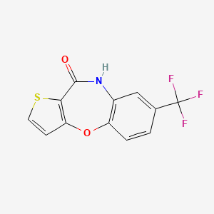 Структурная формула MU-UNMC-2, CAS 91041-26-8, формула C12H6F3NO2S