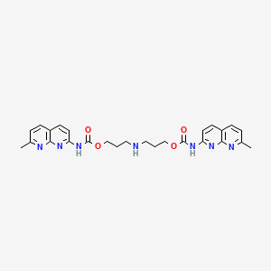 Структурная формула Naphthyridine carbamate dimer, CAS 864627-58-7, формула C26H29N7O4