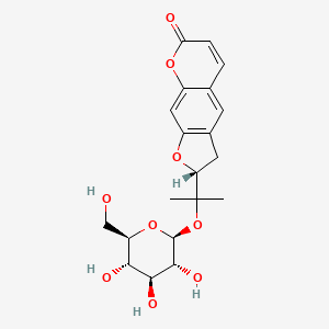 Структурная формула nodakenin, CAS 495-31-8, формула C20H24O9