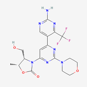 Структурная формула NVP-CLR457, CAS 1453082-52-4, формула C18H20F3N7O4