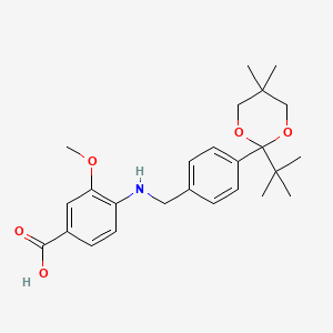 Структурная формула NVS-STG2, CAS 3030588-01-0, формула C25H33NO5