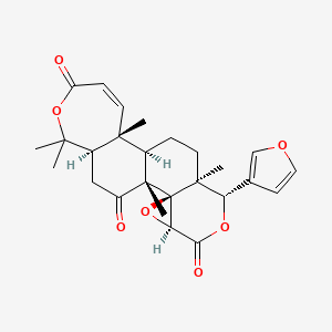 Структурная формула obacunone, CAS 751-03-1, формула C26H30O7