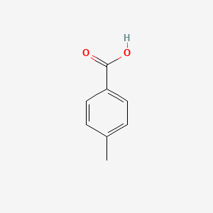Структурная формула p-Toluic acid, CAS 99-94-5, формула C8H8O2