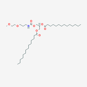 Структурная формула PEG2000-C-DMG, CAS 1019000-64-6, формула C36H73NO5(C2H4O)N