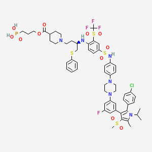 Структурная формула Pelcitoclax, CAS 1619923-36-2, формула C57H66ClF4N6O11PS4
