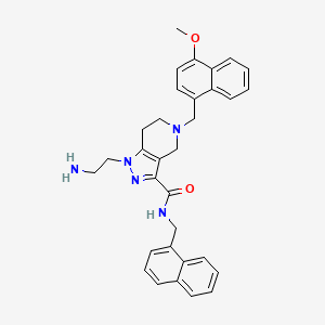 Структурная формула Pex14-pex5 Inhibitor-5, формула C32H33N5O2