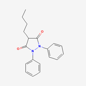 Структурная формула phenylbutazone, CAS 50-33-9, формула C19H20N2O2