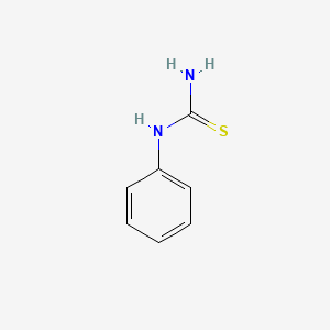 Структурная формула Phenylthiourea, CAS 103-85-5, формула C7H8N2S