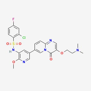 Структурная формула PI3K-IN-20, CAS 1845777-61-8, формула C24H23ClFN5O5S