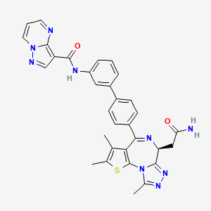 Структурная формула PLX-3618, CAS 2851986-76-8, формула C32H27N9O2S