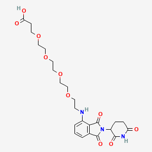 Структурная формула Pomalidomide-PEG4-COOH, CAS 2138440-81-8, формула C24H31N3O10