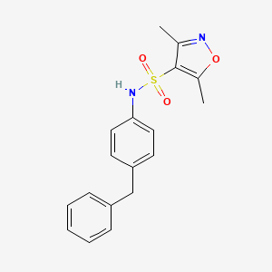 Структурная формула PP5-IN-1, CAS 1022417-69-1, формула C18H18N2O3S