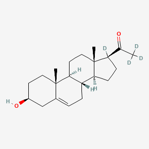 Структурная формула Pregnenolone-d4-1, CAS 61574-54-7, формула C21H28D4O2