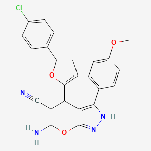 Структурная формула PREX-in1, CAS 674801-27-5, формула C24H17ClN4O3