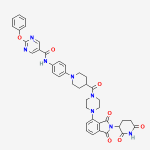 Структурная формула PROTAC(H-PGDS)-7, CAS 2761281-50-7, формула C40H38N8O7