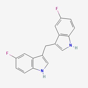 Структурная формула PSB-15160, CAS 215997-93-6, формула C17H12N2F2