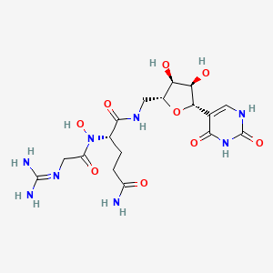Структурная формула Pseudouridimycin(PUM), CAS 1566586-52-4, формула C17H26N8O9