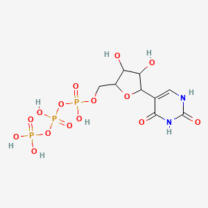 Структурная формула Pseudouridine 5'-triphosphate, CAS 1175-34-4, формула C9H15N2O15P3