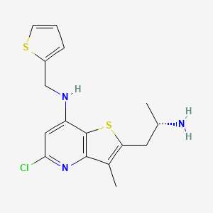 Структурная формула PTC258, CAS 2476724-74-8, формула C16H18ClN3S2