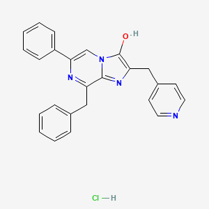 Структурная формула pyCTZ hydrochloride, формула C25H21ClN4O