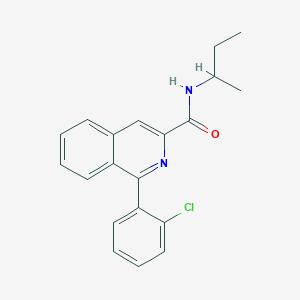Структурная формула (R)-N-Desmethyl PK11195, CAS 157809-85-3, формула C20H19N2OCl