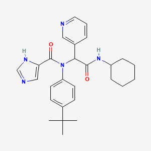 Структурная формула (Rac)-X77, CAS 2144491-78-9, формула C27H33N5O2