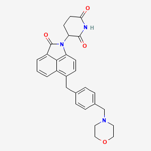 Структурная формула (Rac)-CFT7455, CAS 2504233-68-3, формула C28H27N3O4