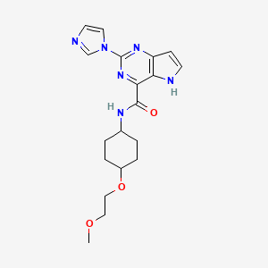 Структурная формула RBN013209, CAS 2597933-17-8, формула C19H24N6O3