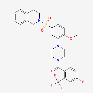 Структурная формула RET agonist BT44, CAS 924759-42-2, формула C28H27F4N3O4S