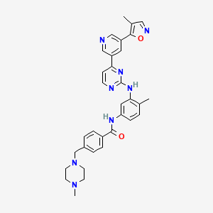 Структурная формула Risvodetinib, CAS 2031185-00-7, формула C33H34N8O2