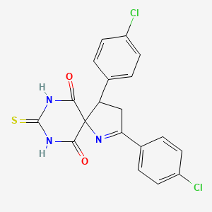 Структурная формула SCR130, CAS 2377858-38-1, формула C19H13Cl2N3O2S
