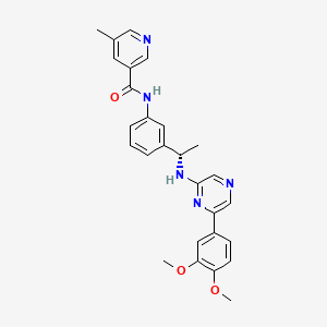Структурная формула Seralutinib, CAS 1619931-27-9, формула C27H27N5O3