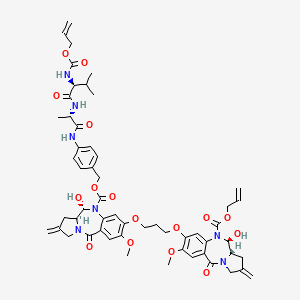 Структурная формула SG3400 delate(Mal-amido-PEG8), CAS 2125685-22-3, формула C55H65N7O16