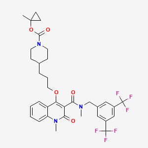 Структурная формула SMS2-IN-1, CAS 2098890-15-2, формула C34H37F6N3O5