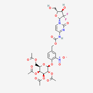 Структурная формула SSK1, CAS 2629250-69-5, формула C31H34F2N4O18