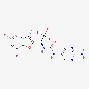 Структурная формула STX-478, CAS 2883540-92-7, формула C16H12F5N5O2