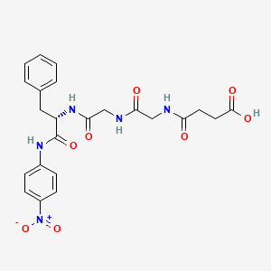 Структурная формула Suc-Gly-Gly-Phe-pNA(chymotrypsin substrate), CAS 68982-90-1, формула C23H25N5O8