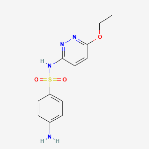Структурная формула Sulfaethoxypyridazine, CAS 963-14-4, формула C12H14N4O3S