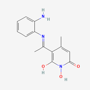 Структурная формула SUN B8155, CAS 345893-91-6, формула C14H15N3O3