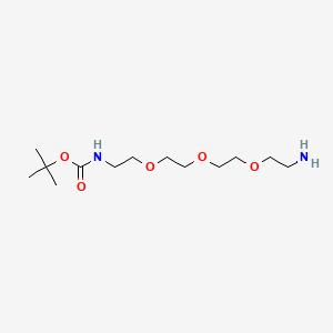 Структурная формула t-Boc-N-Amido-PEG3-amine, CAS 101187-40-0, формула C13H28N2O5