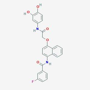 Структурная формула T417 (PBX1 inhibitor T417, TCRS-417), CAS 2032123-28-5, формула C25H19FN2O5