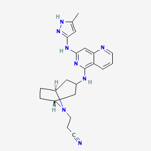 Структурная формула TD-1473, CAS 2051918-33-1, формула C22H26N8