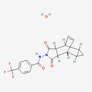 Структурная формула Tecovirimat Hydrate, CAS 1162664-19-8, формула C19H17F3N2O4