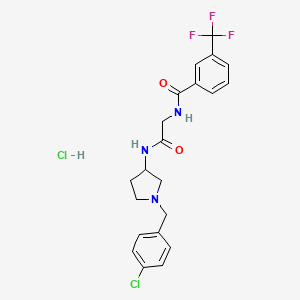Структурная формула Teijin Compound 1 Hydrochloride, CAS 1313730-14-1, формула C21H22Cl2F3N3O2